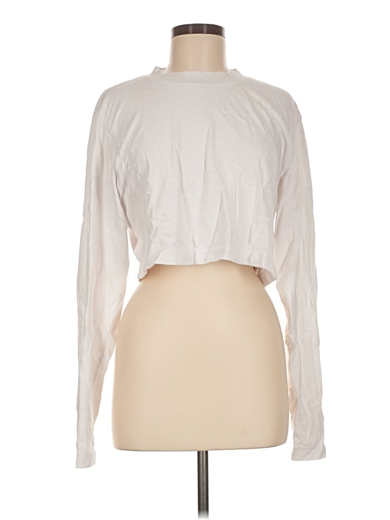 Pre-owned Cotton Citizen Long Sleeve Turtleneck In Ivory