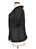 Venezia 100% Polyester Polka Dots Black Short Sleeve Blouse Size 14 - 16 Plus - photo 5