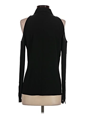 Michael Kors Long Sleeve Silk Top (view 2)