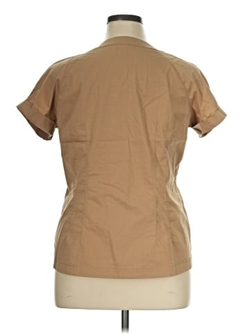 New York & Company Short Sleeve Blouse (view 2)