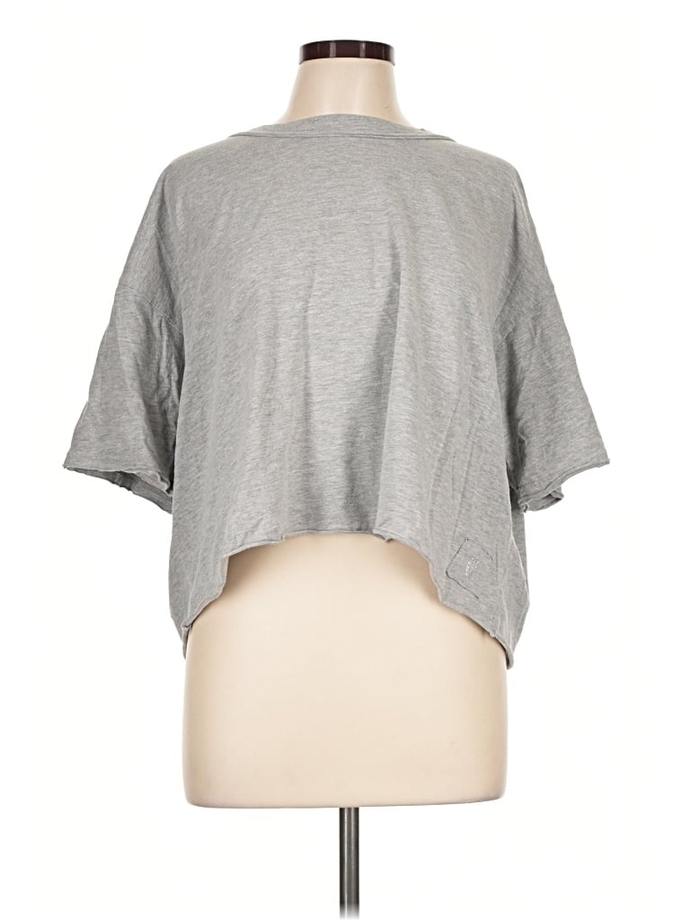 Pre-owned Fp Movement 3/4 Sleeve T-shirt In Gray