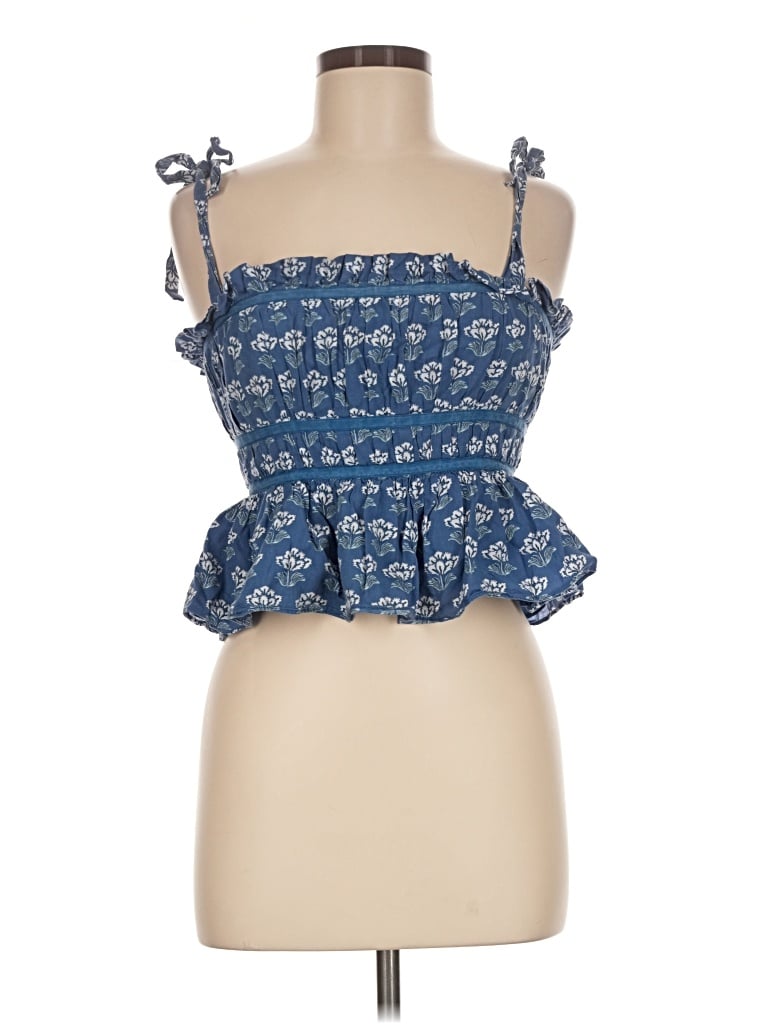 Pre-owned Fred Sleeveless Blouse In Blue