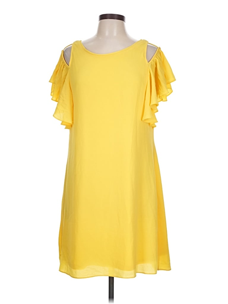 Pre-owned C Established 1946 Casual Dress In Yellow