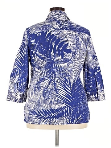 Jaclyn Smith 3/4 Sleeve Button-Down Shirt (view 2)