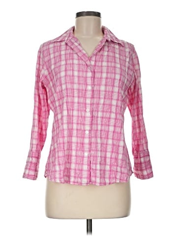 Foxcroft 3/4 Sleeve Button-Down Shirt (view 1)