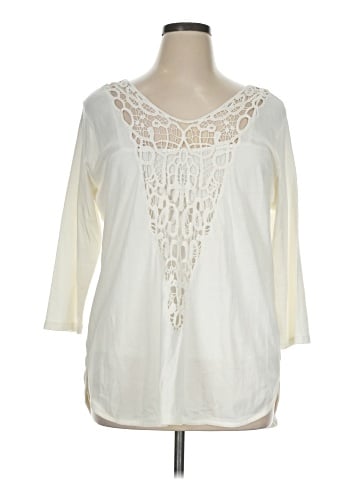 Lauren by Ralph Lauren 3/4 Sleeve T-Shirt (view 1)