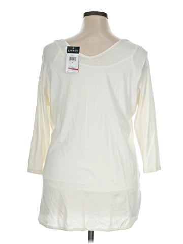 Lauren by Ralph Lauren 3/4 Sleeve T-Shirt (view 2)