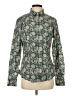 Assorted Brands 100% Cotton Paisley Green Long Sleeve Blouse Size 3 - photo 1