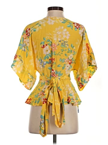 Yumi Kim Short Sleeve Silk Top (view 2)