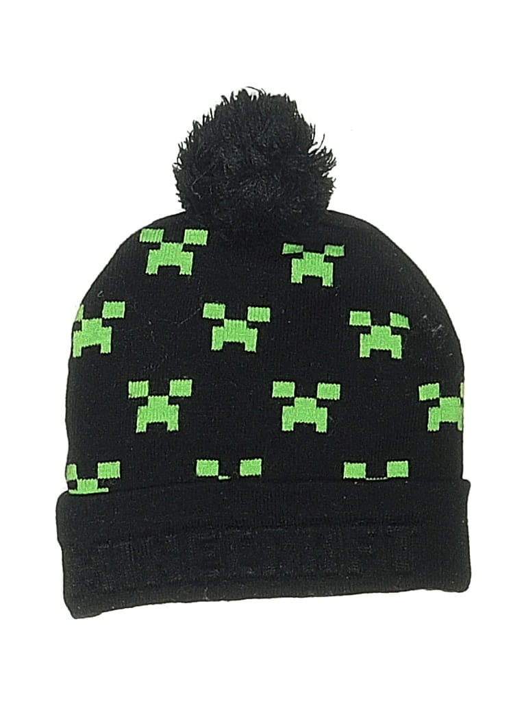 Pre-owned Minecraft Kids' Beanie Hat In Green