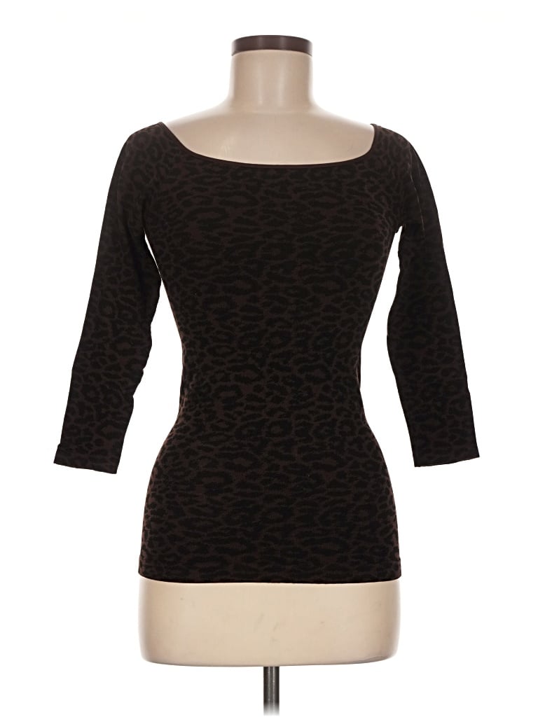 Pre-owned Nikibiki 3/4 Sleeve T-shirt In Brown