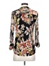 Cocomo Floral Black 3/4 Sleeve Blouse Size S - photo 2