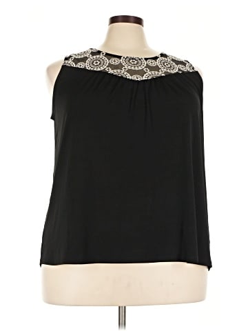 Roz & Ali Sleeveless Blouse (view 1)