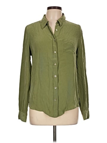 Equipment Long Sleeve Silk Top (view 1)