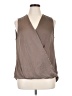 Kut from the Kloth 100% Polyester Brown Sleeveless Blouse Size XL - photo 1