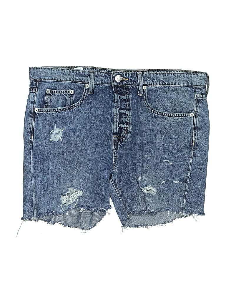 Pre-owned Aero Denim Shorts In Blue