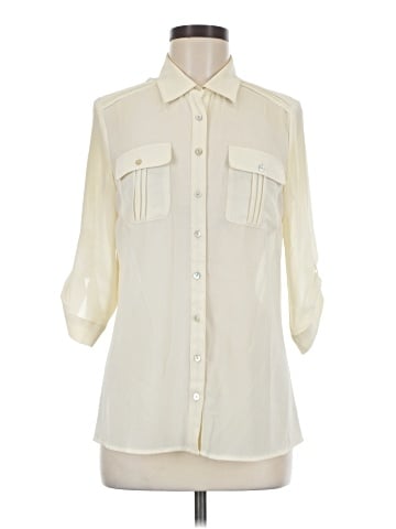 Timing 3/4 Sleeve Blouse (view 1)