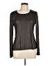 PaperWhite Black Long Sleeve Top Size L - photo 1
