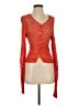 Grace 100% Rayon Orange Cardigan Size S - photo 1