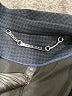 White House Black Market Houndstooth Black Blazer Size 10 - photo 6