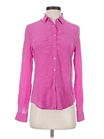 Joe Fresh Long Sleeve Silk Top (view 1)