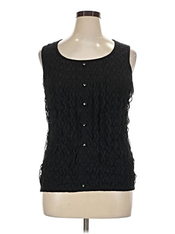 August Silk Sleeveless Blouse (view 1)