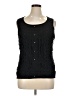 August Silk Black Sleeveless Blouse Size XL - photo 1