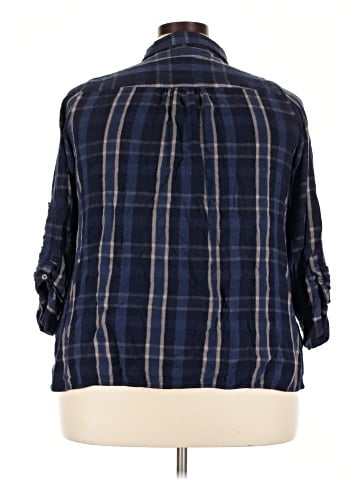 Lane Bryant 3/4 Sleeve Button-Down Shirt (view 2)