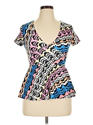 NY Collection Short Sleeve Blouse (view 1)
