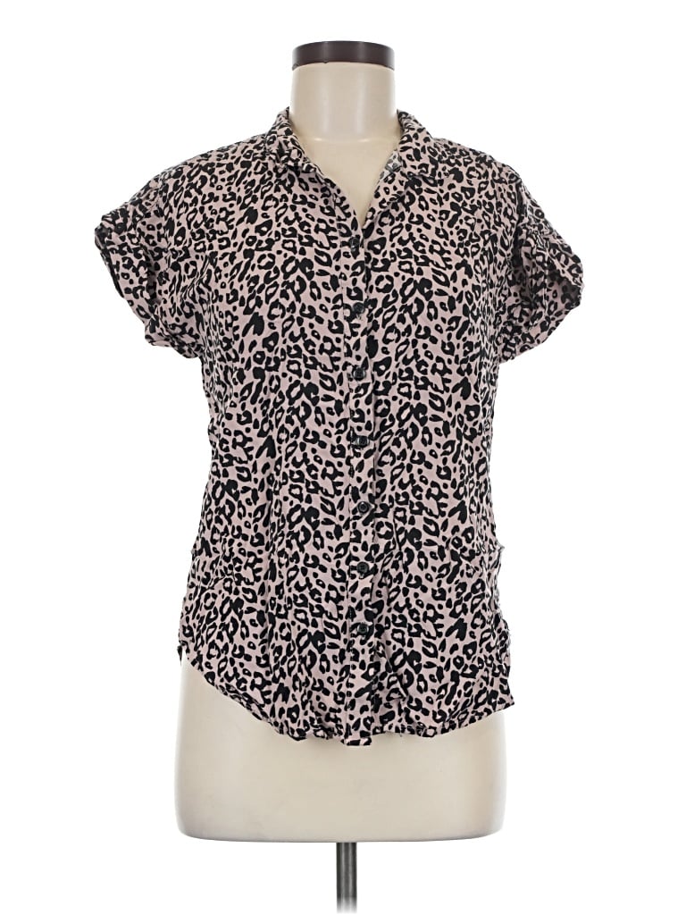 Pre-owned Alexander Jordan Short Sleeve Blouse In Pink