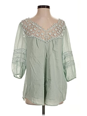 J. Peterman 3/4 Sleeve Blouse (view 1)