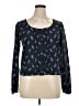 Mudd 100% Polyester Teal Long Sleeve Blouse Size XL - photo 1