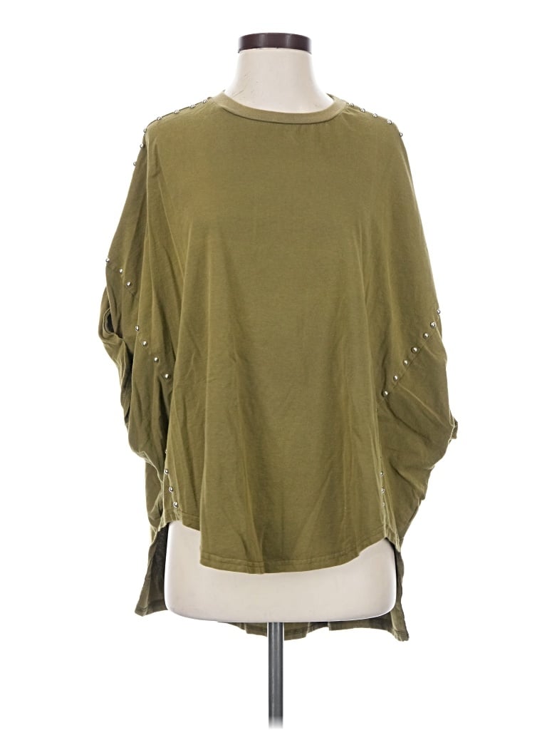 Pre-owned Blue B 3/4 Sleeve T-shirt In Green