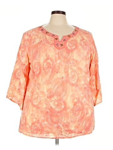 Liz & Me 3/4 Sleeve Blouse (view 1)