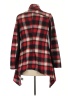 S. Line Plaid Red Coat Size L - photo 2