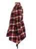 S. Line Plaid Red Coat Size L - photo 5