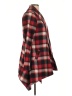 S. Line Plaid Red Coat Size L - photo 4