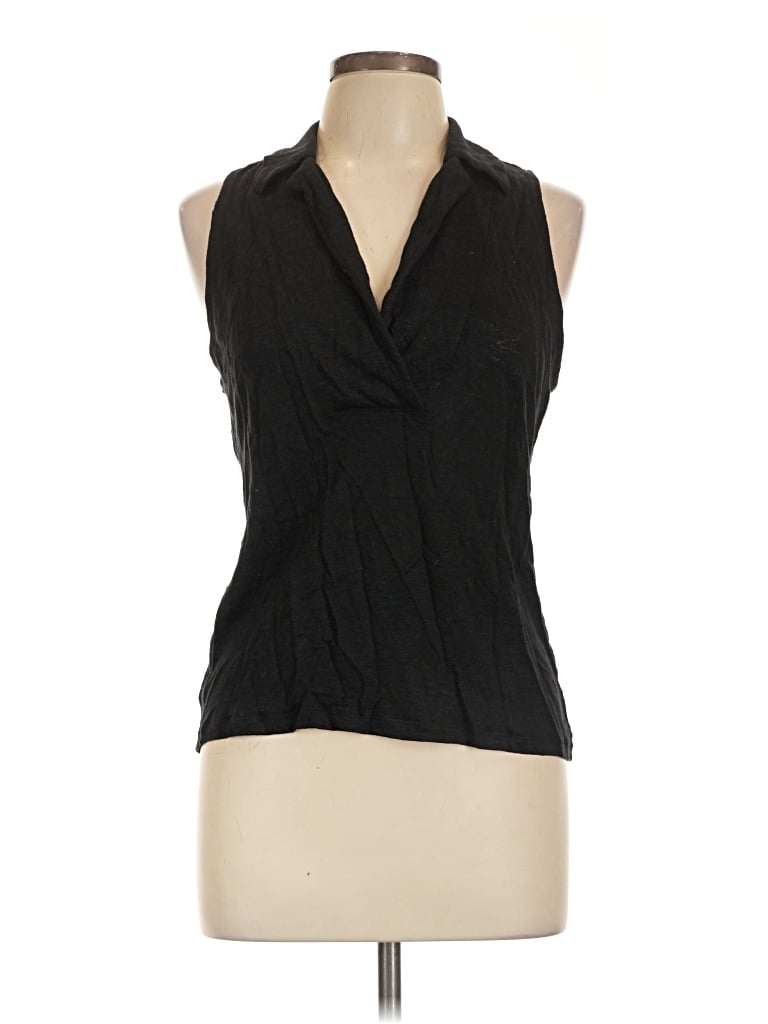 Pre-owned Banana Republic Sleeveless Blouse In Black