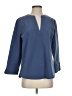 Vineyard Vines Performance 100% Polyester Solid Blue 3/4 Sleeve Blouse Size S - photo 1