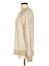 L.L.Bean 100% Organic Cotton Stripes Tan Pullover Sweater Size L - photo 5
