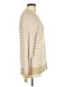 L.L.Bean 100% Organic Cotton Stripes Tan Pullover Sweater Size L - photo 4