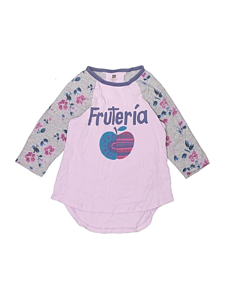 Pre-owned Tea Kids' 3/4 Sleeve T-shirt In Purple