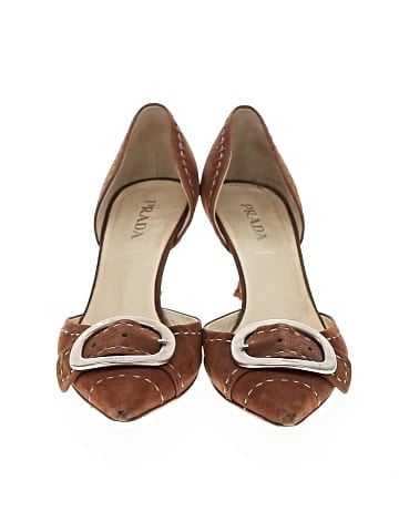Prada Vintage Suede Heels (view 2)