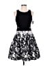 Xscape Graphic Black Cocktail Dress Size 6 - photo 1