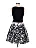 Xscape Graphic Black Cocktail Dress Size 6 - photo 2