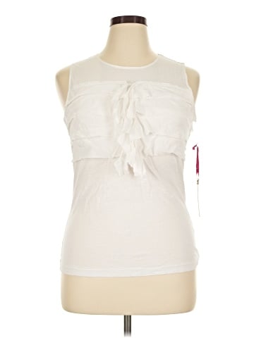 Claude Brown Sleeveless Blouse (view 1)