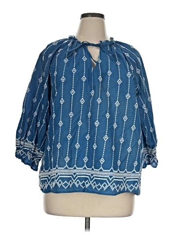 Umgee 3/4 Sleeve Blouse (view 1)