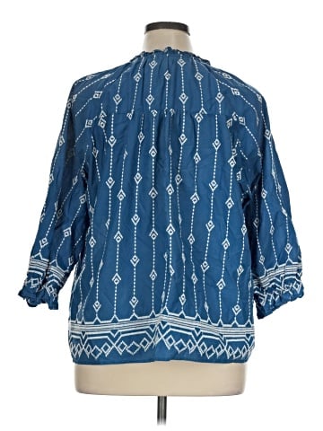 Umgee 3/4 Sleeve Blouse (view 2)
