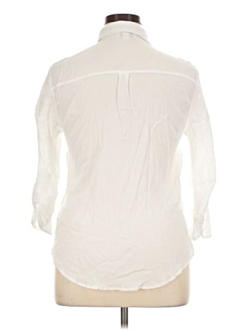 AB Studio 3/4 Sleeve Button-Down Shirt (view 2)