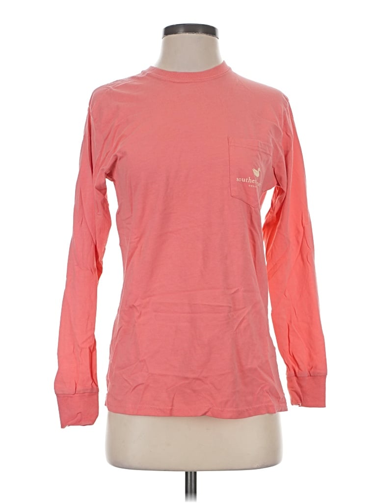 Pre-owned Southern Marsh Long Sleeve T-shirt In Pink